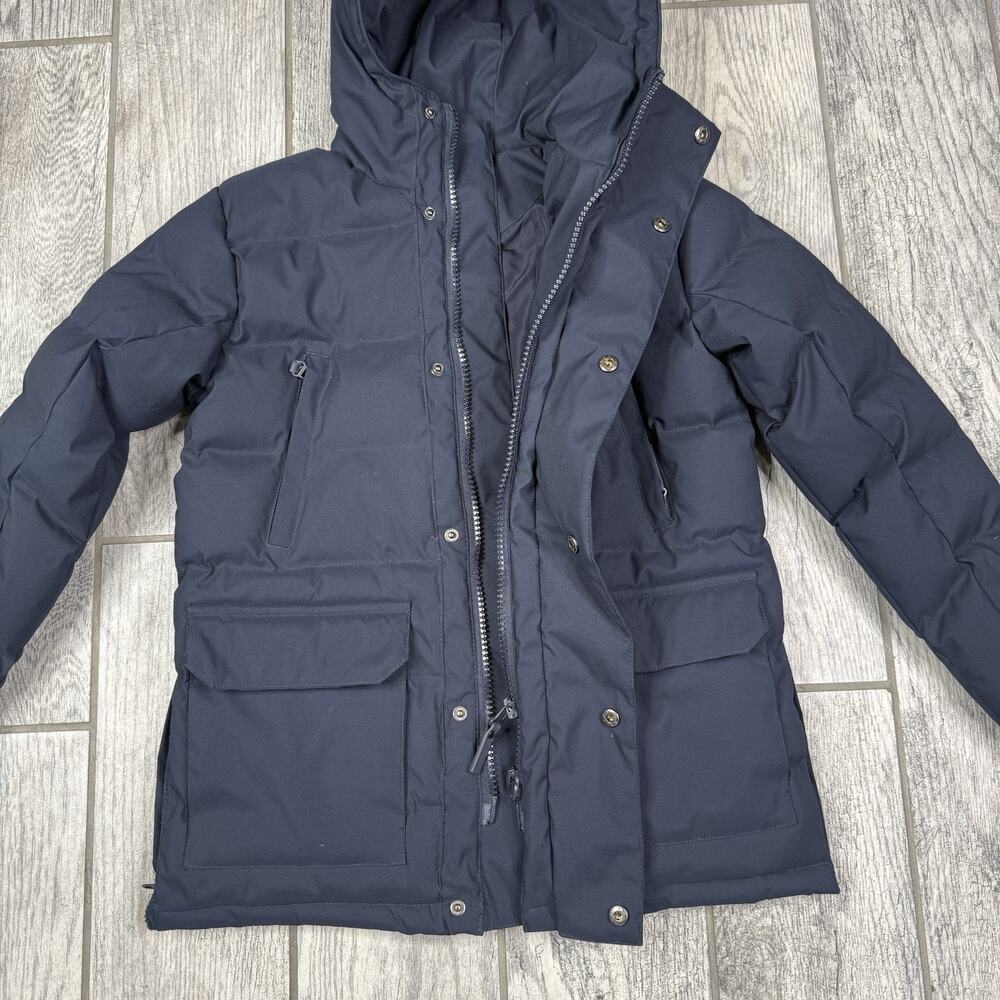 Real Madrid Official Kids Outerwear Long Padded Parka Coat Navy Blue Size 9/10 - Picture 6 of 14